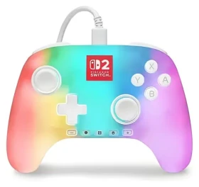 PowerA Ovládač pre Nintendo Switch 2 biely / Herný ovládač / Káblový / Podsvietený (NSGP0524-01)