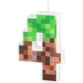 Sviečka minecraft 7cm číslo Party Pal Party Pal