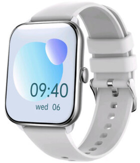 Niceboy Watch strieborná Chytré hodinky 1.85 IPS Bluetooth 5.0 IP67 (watch-3-silver)