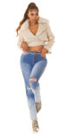 Sexy Highwaist Mom Jeans with color gradient denimblue