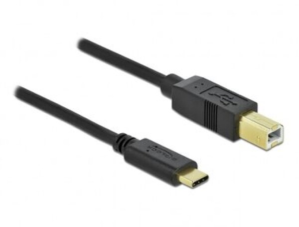 DeLock Kábel USB 2.0 C (M) - USB 2.0 B (M) 2.0m čierna (83330)