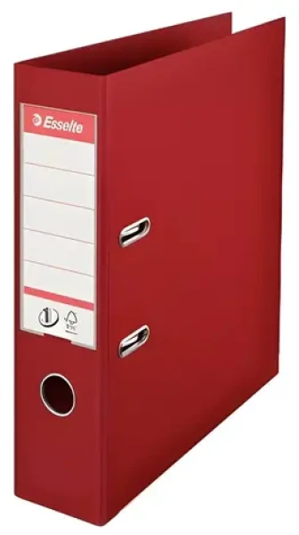 Esselte No.1 Power červená / Pákový zakladač / A4 / 75 mm / plast (811510)