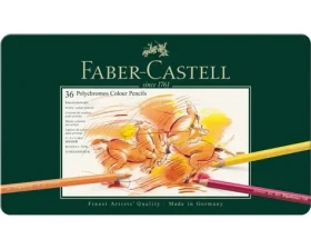 Faber-Castell Polychromos - Pastelky šesťhranné - 36 ks / umelecké / vodeodolné / plechová krabička (110036)