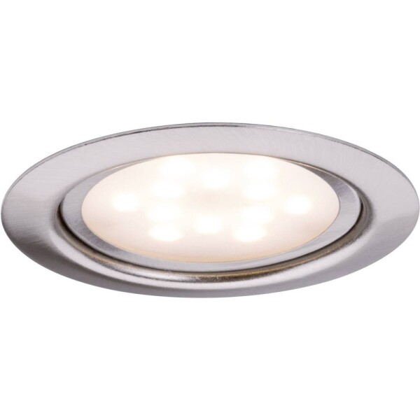 Paulmann 93553 Micro Line LED vstavané svetlo sada 3 ks LED pevne zabudované LED osvetlenie 4.5 W železo (kartáčovamé); 93553