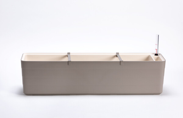 Plastia Samozavlažovací truhlík Berberis taupe/slonová kosť 80 cm