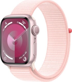 Apple Watch Series 9 GPS, 41mm Koperta z aluminium w farbaze Ružovým z opaskš sportowš w farbaze jasnoRužovým