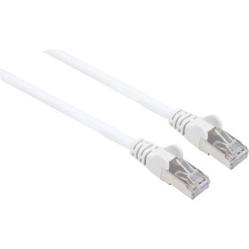 Intellinet 741408 RJ45 sieťové káble, prepojovacie káble CAT 6a (surový kábel CAT 7) S/FTP 5.00 m biela bez halogénov 1 ks; 741408