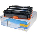 G&G toner kombinované balenie náhradný HP 125A, 128A, CF373AM, CF371AM zelenomodrá, purpurová, žltá 1400 Seiten kompatibilná náplň do tlačiarne; 14993