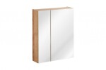COMAD - Zrkadlová skrinka 60cm 2 dvierka DUB CAPRI 5907611647844