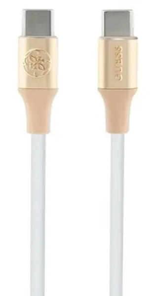Guess Kábel USB-C zlatá / Kábel / USB-C - USB-C / 1,5 m / rýchlonabíjací (GUCCLALRGDD)