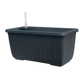 Plastia Samozavlažovací truhlík Siesta LUX antracit 40 cm
