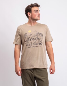 Fjällräven Hoja Lugnt Wool T-shirt M 118 Fossil L