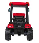 Mamido Detský elektrický traktor MEGA D68 24V s prívesom červený