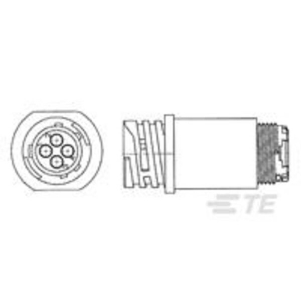 TE Connectivity TE AMP Circular Plastic Connectors 796291-1 1 ks; 796291-1