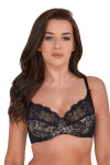 CHANTAL SOFT BRA ART 534 BLACK černá ažurová výzdoba 80C
