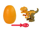 Mamido Set Dinosaurus Tyrannosaurus Rex s vajcom DIY skrutkovač Orange