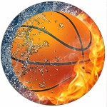 Jedlý papier basketbalového loptičky v plameňoch 19,5 cm - Pictu Hap - Pictu Hap