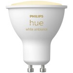 Philips Hue LED žiarovka GU10 4.2W biela / múdra LED žiarovka / 400 lm / 2200-6500 K / stmievateľná (SKL000321166)