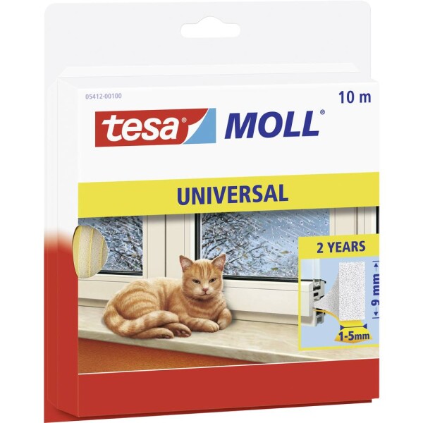 Tesa UNIVERSAL 05412-00100-00 tesniaca páska tesaMOLL® biela (d x š) 10 m x 9 mm 1 ks; 05412-00100-00