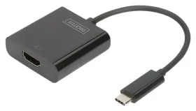 Digitus USB-C na HDMI čierna / Adaptér / 4K 30Hz (DA-70852)