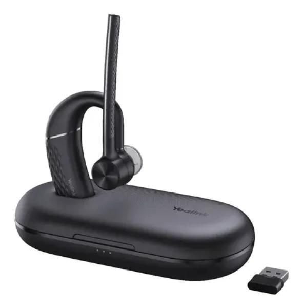 Yealink BH71 Pre čierna / Bezdrôtové mono slúchadlá s mikrofónom / Bluetooth 5.2 / nabíjacie puzdro / výdrž 10 h (BH71ProUSB-C/A)
