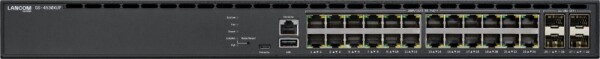 LANCOM Systems LANCOM GS-4530XUP - Switch - L3 - managed - 24 x 100/1000/2.5G (PoE++) + 4 x 10 Gigabit SFP+ + 2 x 40 Gigabit QSFP+ - Luftstrom von vorne nach hinten - Desktop, an Rack montierbar - PoE++ (720 W)