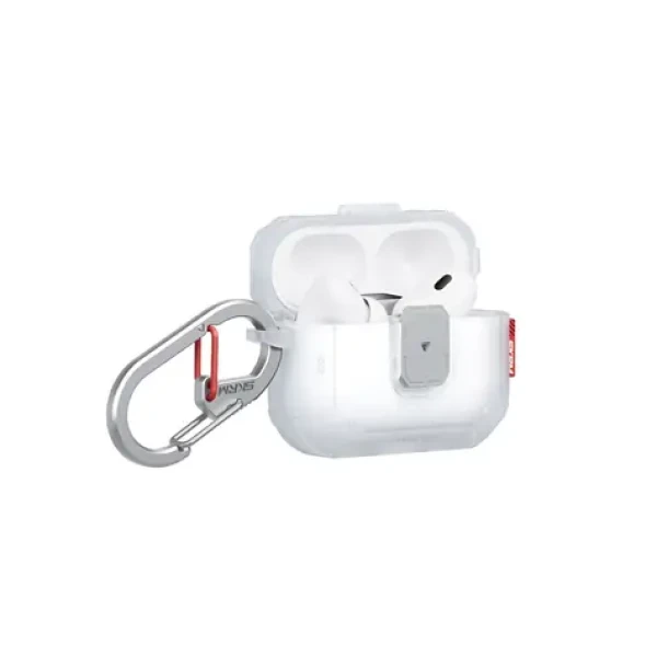 SKINARMA MECHA LE púzdro pre AirPods Pro 3, Frosted clear (8886461249149)