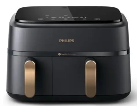Philips NA352/00 čierno-medená / Teplovzdušná fritéza / 2750 W / objem 9 l (NA352/00)
