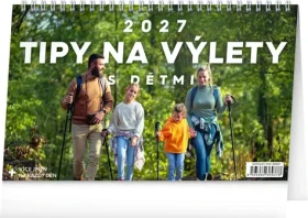 NOTIQUE Tipy na výlety s deťmi 2027 / Stolný kalendár / 23,1 x 14,5 cm