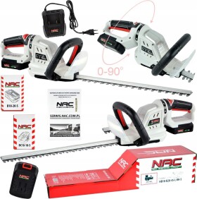 NAC NAC nožovCE DO ŻYWOPŁOTU AKUM. 18V 1x 2,0Ah 40cm OBROTOWA RĄCZKA