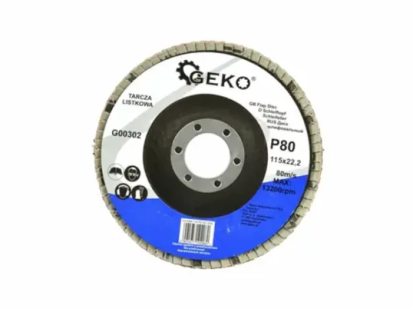 GEKO G00302 / Lamelový kotúč / 115 x 22.2 mm / P80 (G00302)