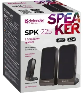 Defender SPK-225 / Reproduktory / 2.0 / 2x2 W / 3,5 mm jack + USB (65220)
