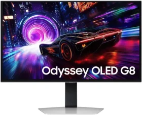 27" Samsung Odyssey G8 OLED strieborná / Monitor / OLED / 4K UHD 3840×2160 / 240 Hz / HDR10+ Gaming (LS27FG812SUXEN)