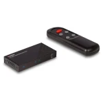 Lindy HDMI prepínač 2 porty čierna / Prepínač HDMI / 8K 60Hz / HDMI 2.1 / HDR / IR diaľkové ovládanie (38337)