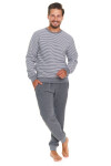 Pánske pyžamo 5248 tmavosivé - Doctornap šedá M