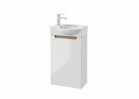 Kúpeľňová skrinka s umývadlom Naturel Stilla 39x60x22 cm biela lesk STILLAD04008UBL STILLAD04008UBL