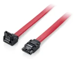 Equip kábel SATA 7-pin - 7-pin červená / Kábel SATA / lomený / 6 Gbit/s / 0,5 m (111902)