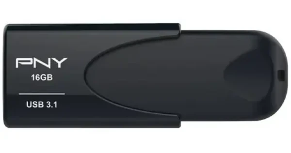 PNY Attaché 4 čierna / Flash disk / 16 GB / USB 3.1 / bez krytky (FD16GATT431KK-EF)