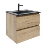 Kúpeľňová skrinka 2 zásuvková s umývadlom SAT B-Way 59x50x45 cm dub mat BWAY260OAKU4B2B BWAY260OAKU4B2B