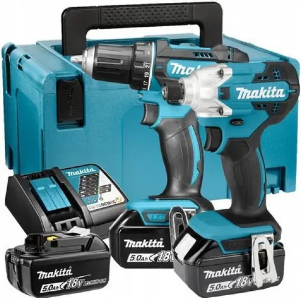 Makita DLX2339JX1 / Sada Aku náradia Makita / 2x 18V | 5.0AH / Nabíjačka / kufor (DLX2339JX1)