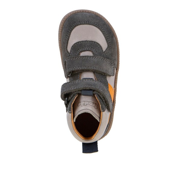 Detské celoročné kožené členkové barefoot topánky LOOP HIGH-TOPS GREY Froddo G2110157-3 - 26
