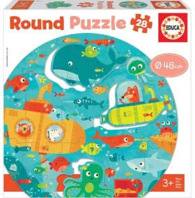 Educa Okrúhle puzzle Hlbiny mora