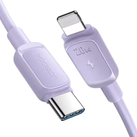 Joyroom Multi-Color Series A14 Nabíjací kábel USB-C (M) - Lightning (M) 20W 1.2m fialová (6956116748500)