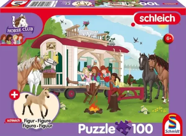 Schmidt Puzzle Schleich Táborák pri karavane