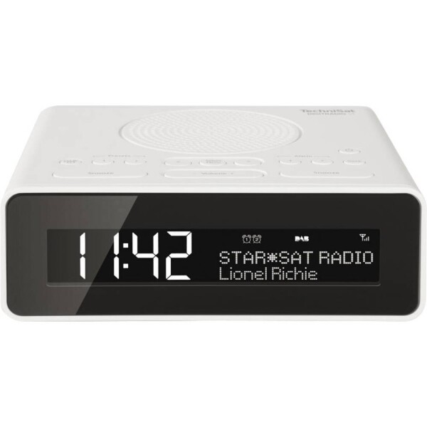 TechniSat DigitRadio 51 rádiobudík DAB+, FM AUX biela; 0001/4981