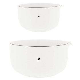 Bastion Collections Keramická misa na cesto Black Edge – sada 2 ks