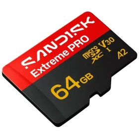 SanDisk Extreme PRO microSDXC 64 GB + adaptér / Pamäťová karta / Class 10 / A2 / V30 / UHS-I U3 (SDSQXCU-064G-GS6MA)