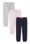 Dievčenské tepláky s elastickým pásom a sťahovacou šnúrkou 3pack Minoti 30FLEECE155 - 122/128 | 7/8let