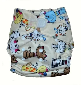 GaGa's Látková plienka AIO Mačky na suchý zips (8594197441477)