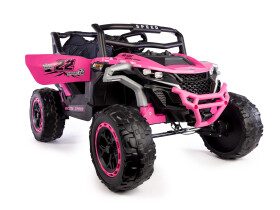 Mamido Mamido Elektrické autíčko Buggy Racing Speed ​​22 ružové | 4x4 | 12V10Ah | 180W | EVA | LED | 2,4 Ghz | ECO koža